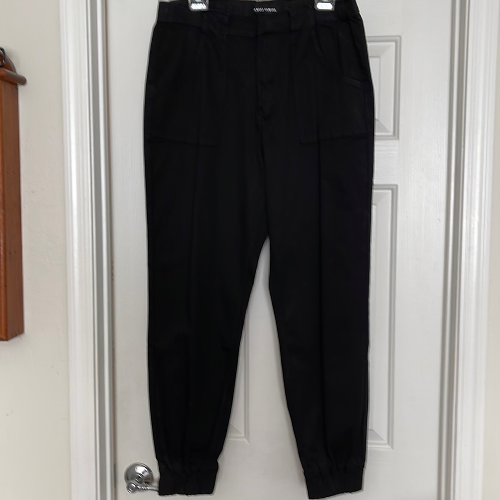 Almost famous black pants with elastic button